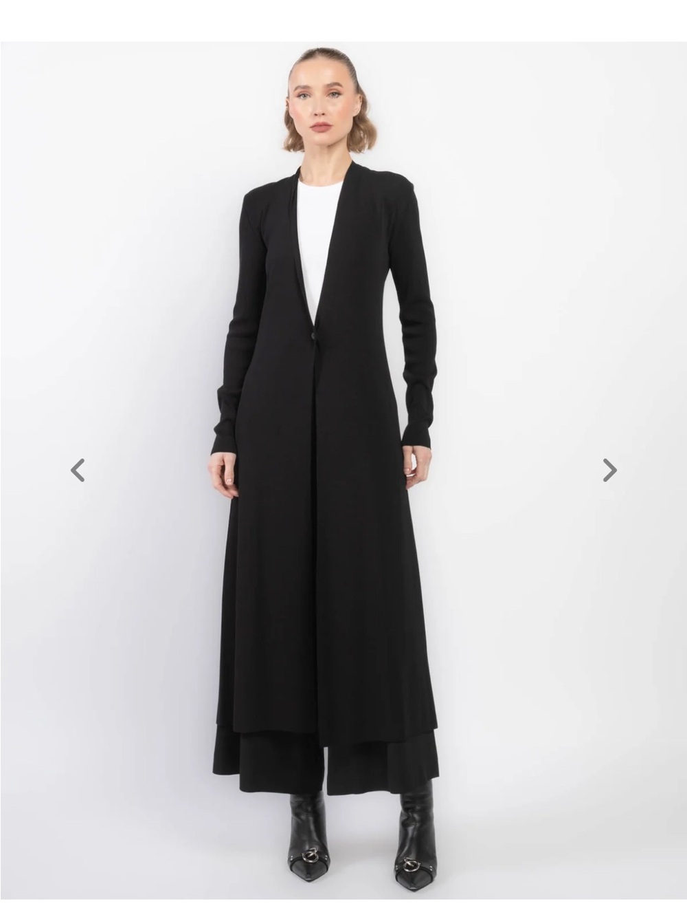 Isabel Benenato Long Cardigan Black